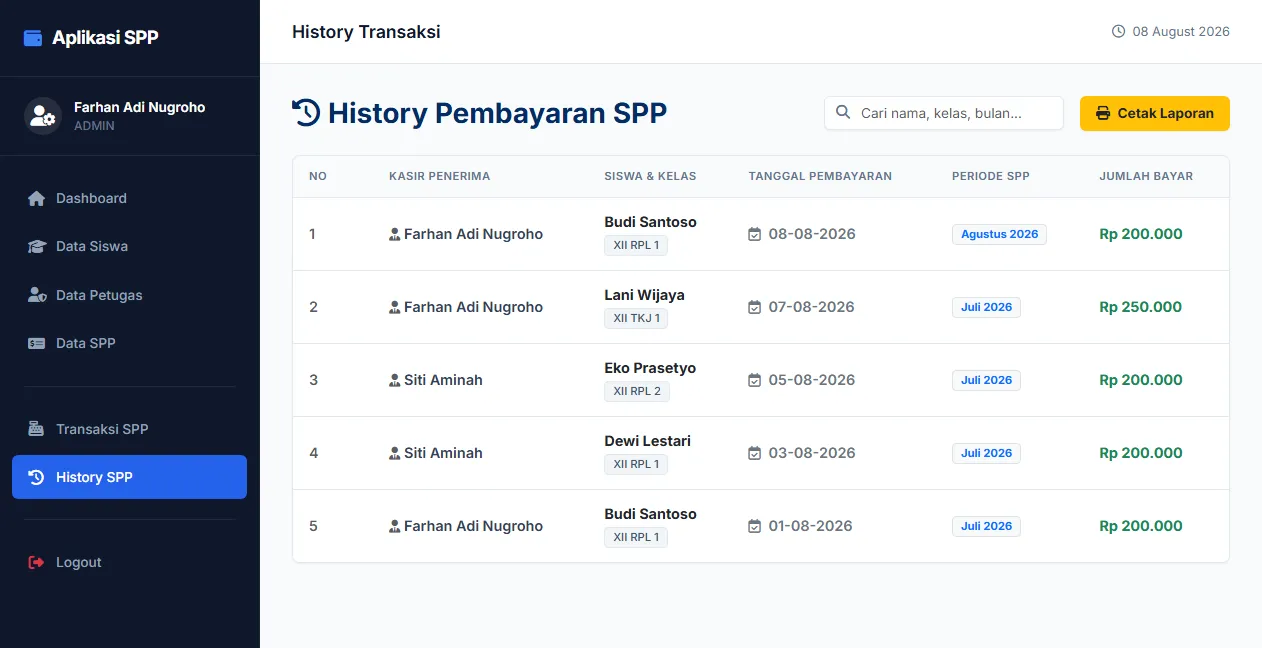 Screenshot Projek 5