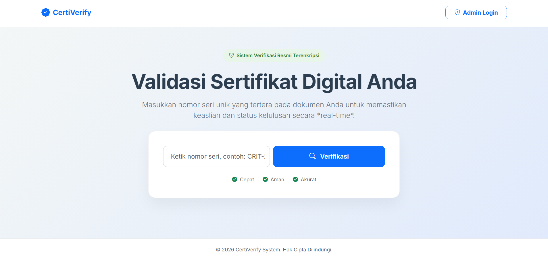 CertiVerify: Dynamic Certificate Generator & Real-Time Validation System