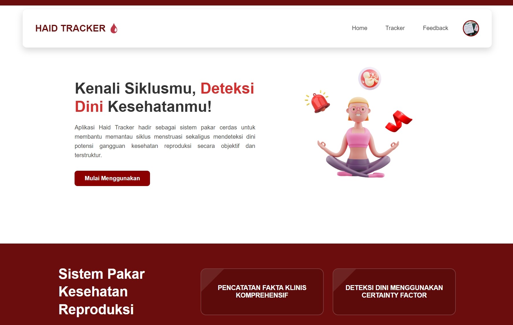 Sistem Manajemen Siklus Haid Sebagai Media Manajemen Kesehatan Reproduksi Menggunakan Metode Forward Chaining dan Certainty Factor